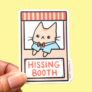 Hissing Booth Vinyl Sticker