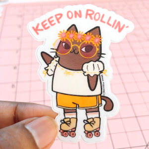 Keep on Rollin' Vinyl Sticker