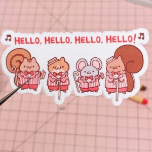 Barbershop Quartet Vinyl Sticker