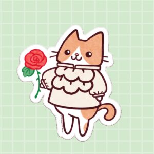 Sensitive Cat Vinyl Sticker