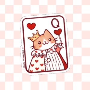 Queen of Hearts Vinyl Sticker