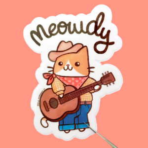 Meowdy Vinyl Sticker