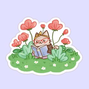 Reading Outside - Spring Vinyl Sticker