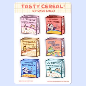 Tasty Cereal Sticker Sheet