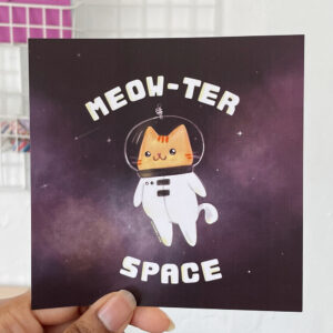 Meowter Space Art Print