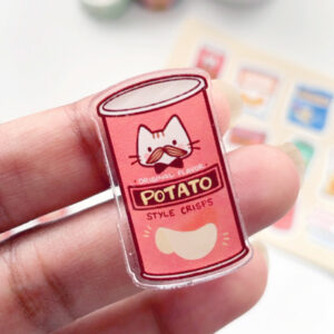 Potato Crisp Acrylic Pin