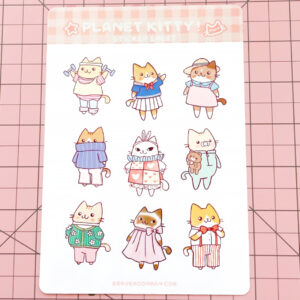 Planet Kitty Sticker Sheet #3