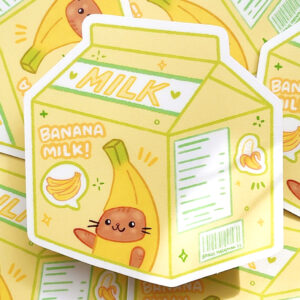 Banana Milk Vinyl Sticker