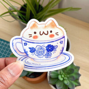 Cat Latte Magnet