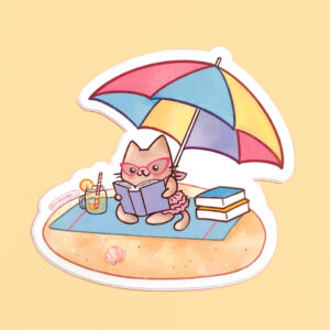 Reading Outside Summer Vinyl Sticker