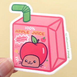 Apple Juice Box Vinyl Sticker