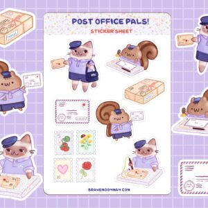 Post Office Pals Sticker Sheet