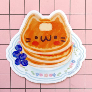 Cat Pancakes Vinyl Sticker
