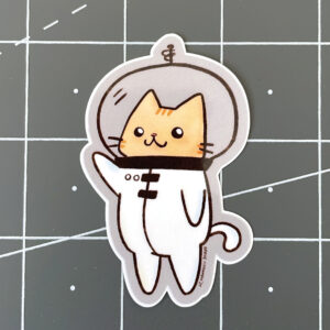 Space Kitty Vinyl Sticker