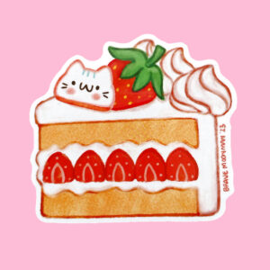 Strawberry Cake Magnet