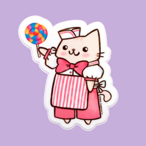 Candy Cat Vinyl Sticker
