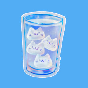 Glass of Water Vinyl Sticker