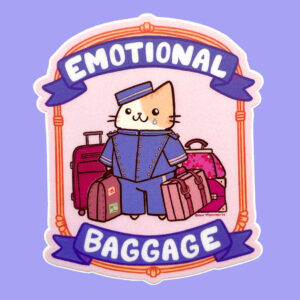 Emotional Baggage Vinyl Sticker