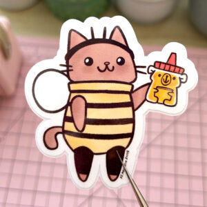 Honey Cat Vinyl Sticker